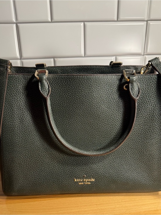 kate spade Handbags - Kate Spade New York Leila Medium Triple Compartment Satchel Emerald Green